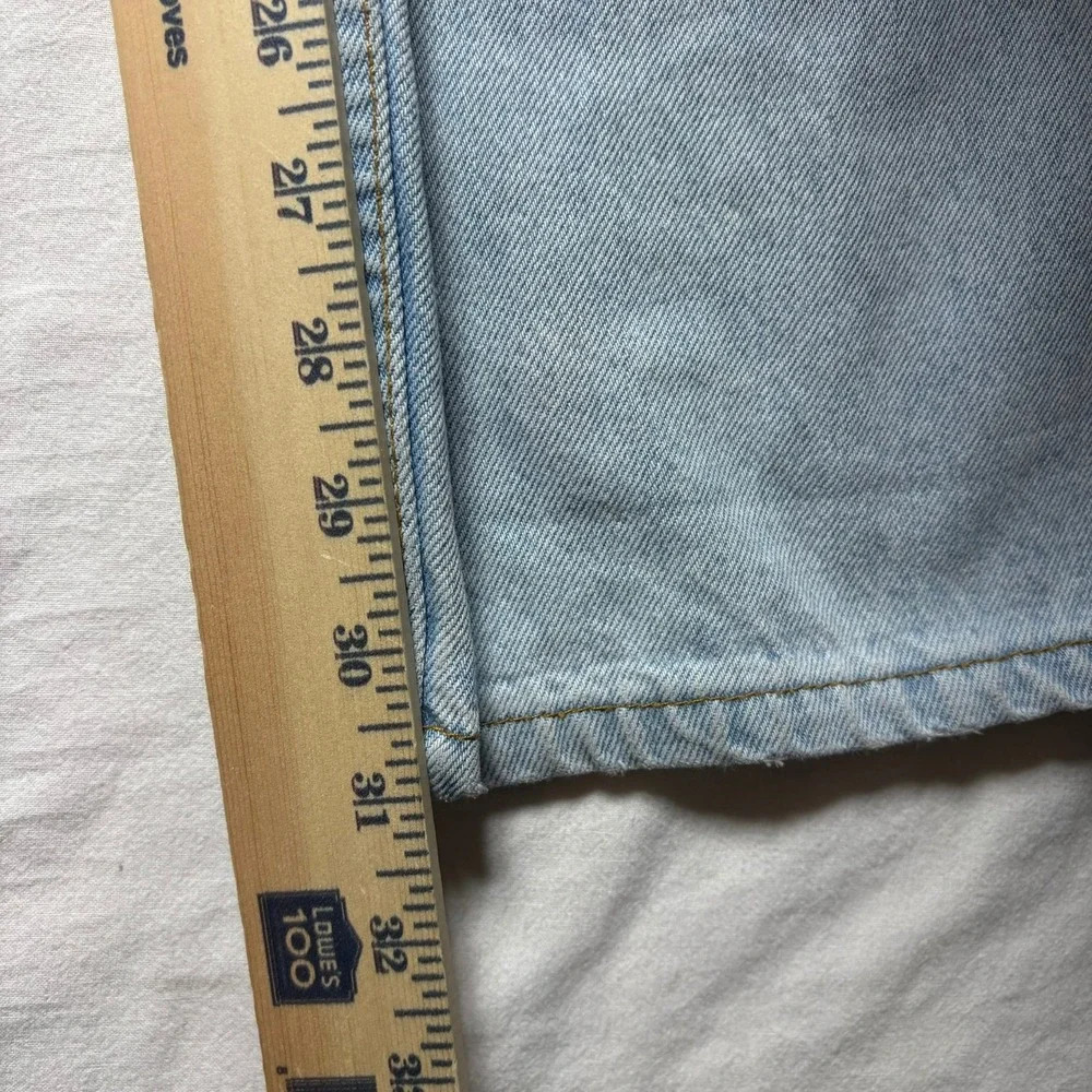 Vintage Levi's 501 Jeans Mens 36x32 Light Blue 90s USA Button Fly Straight Leg